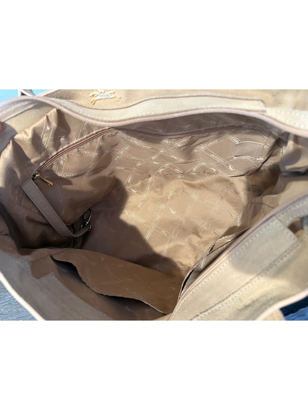 Longchamp Pink Leather Tote Bag - Picture 7 of 8